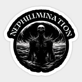 The Nephilim's Demise: Unleash the Flood, Own the Darkness Sticker